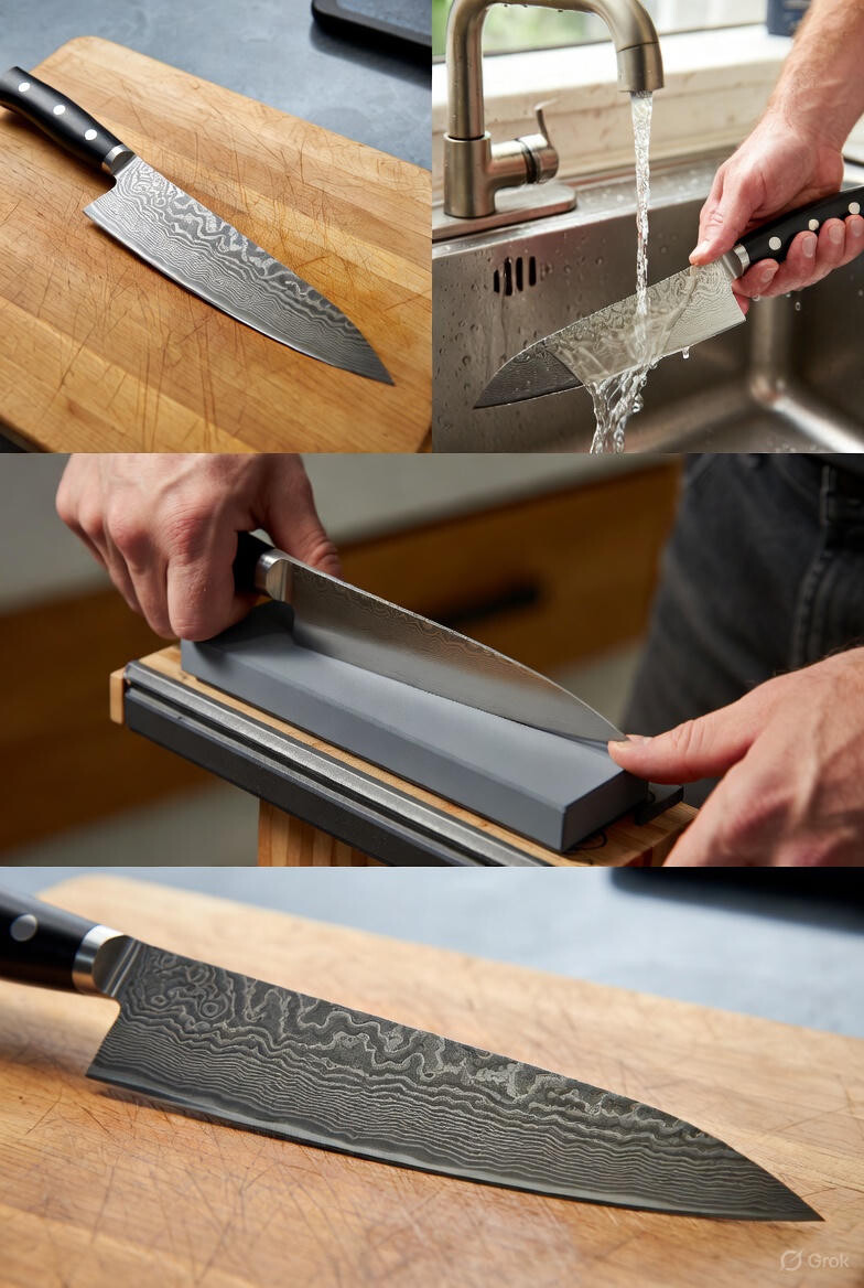 damacus-knife Damascus Steel Knife Care Method: Ultimate Maintenance Guide for Long-Lasting Sharpness knife outdoors 